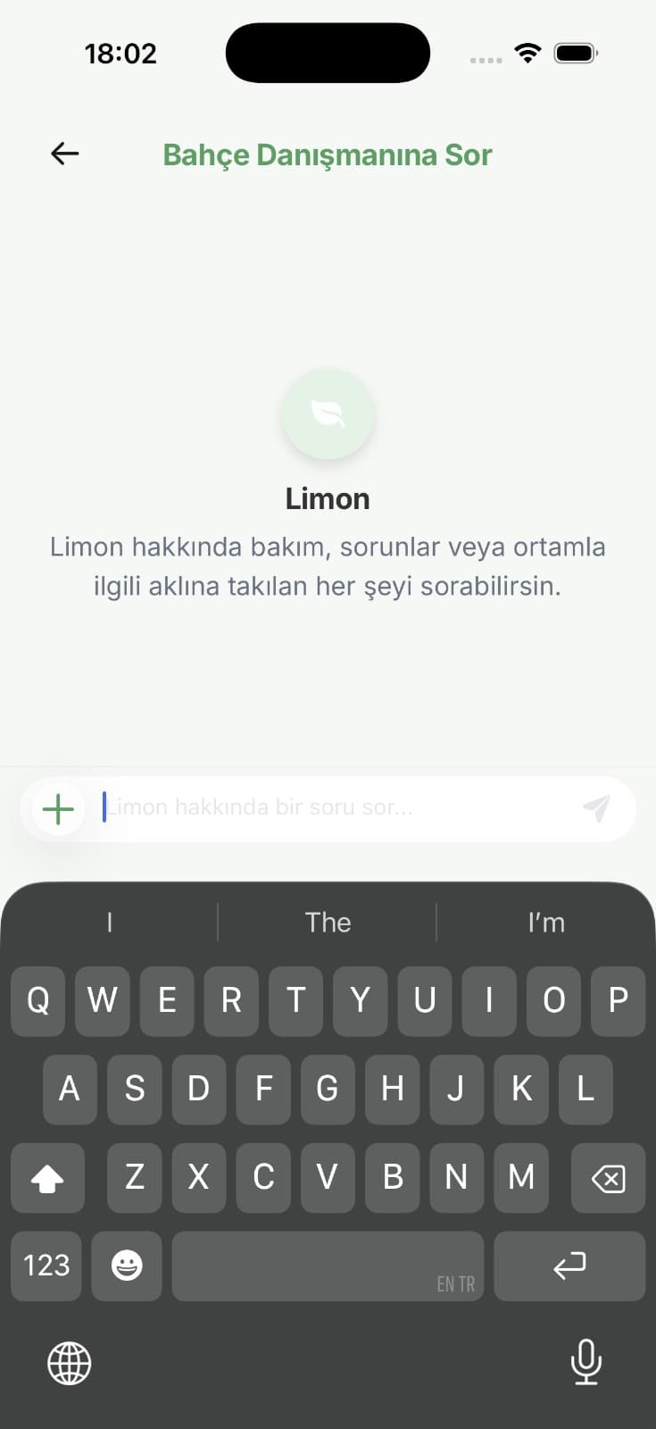 EcoGarnia YZ danışman ekranı